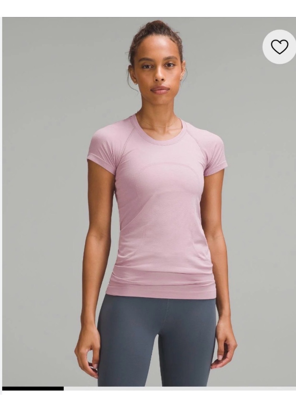 Lululemon Swiftly Tech 2.0 short sleeve hip length in Rose Blush size 2 EUC